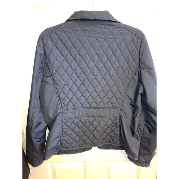 Lands End Navy Misses Quilted Jacket Size M(10-12) - Picture 7 of 7
